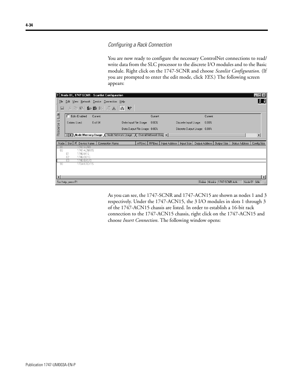 Rockwell Automation 1747-ACNR15 ControlNet Adapter Module User Manual User Manual | Page 62 / 140