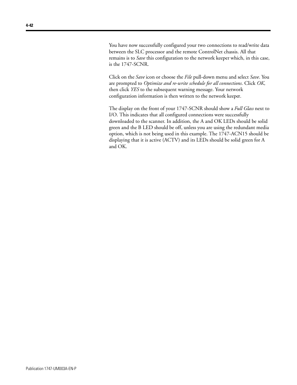 Rockwell Automation 1747-ACNR15 ControlNet Adapter Module User Manual User Manual | Page 70 / 140