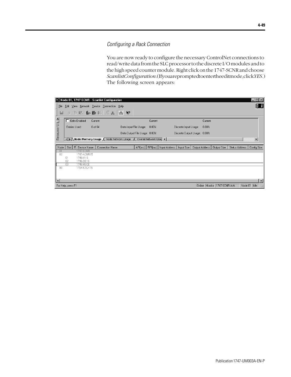 Rockwell Automation 1747-ACNR15 ControlNet Adapter Module User Manual User Manual | Page 77 / 140