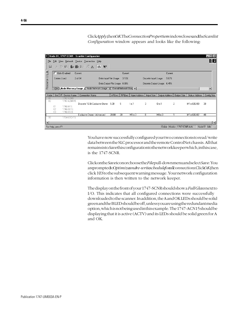 Rockwell Automation 1747-ACNR15 ControlNet Adapter Module User Manual User Manual | Page 84 / 140