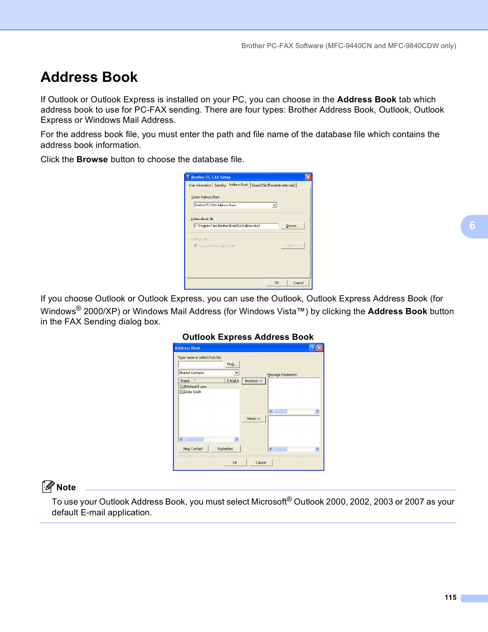 Address book | Brother DCP-9045CDN User Manual | Page 122 / 217