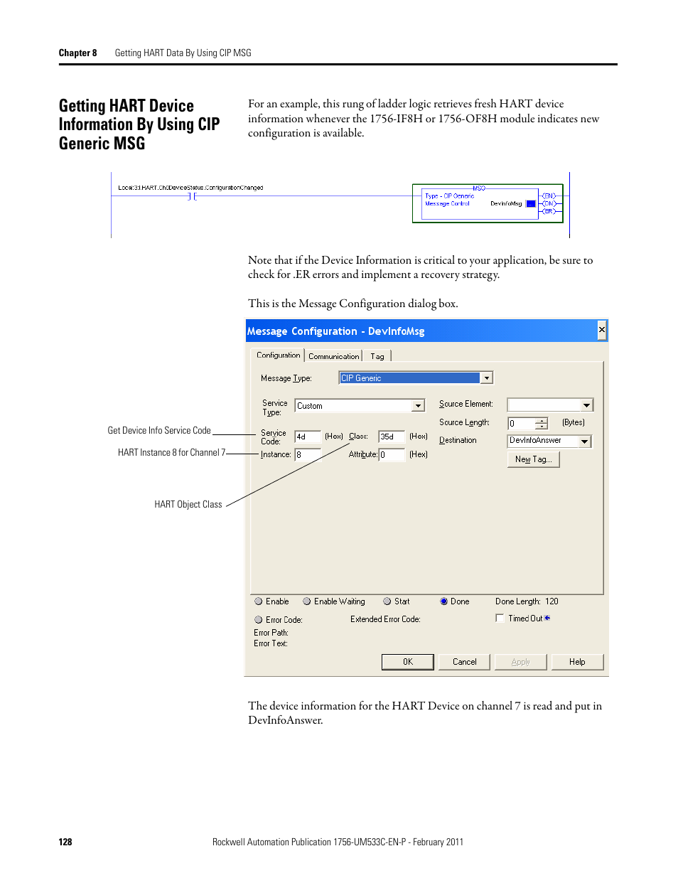 Rockwell Automation 1756-OF8H ControlLogix HART Analog I/O Modules User Manual | Page 128 / 228