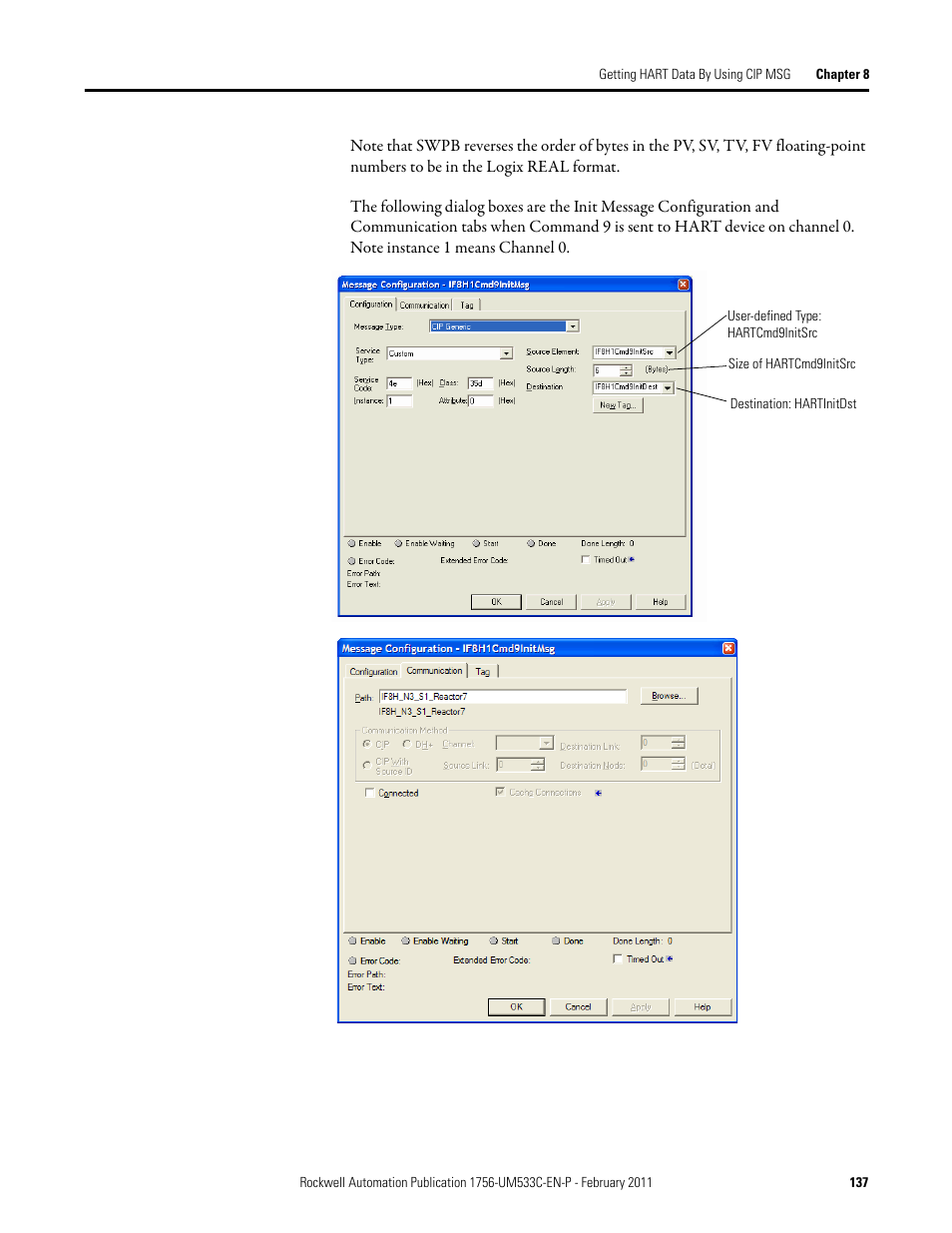 Rockwell Automation 1756-OF8H ControlLogix HART Analog I/O Modules User Manual | Page 137 / 228