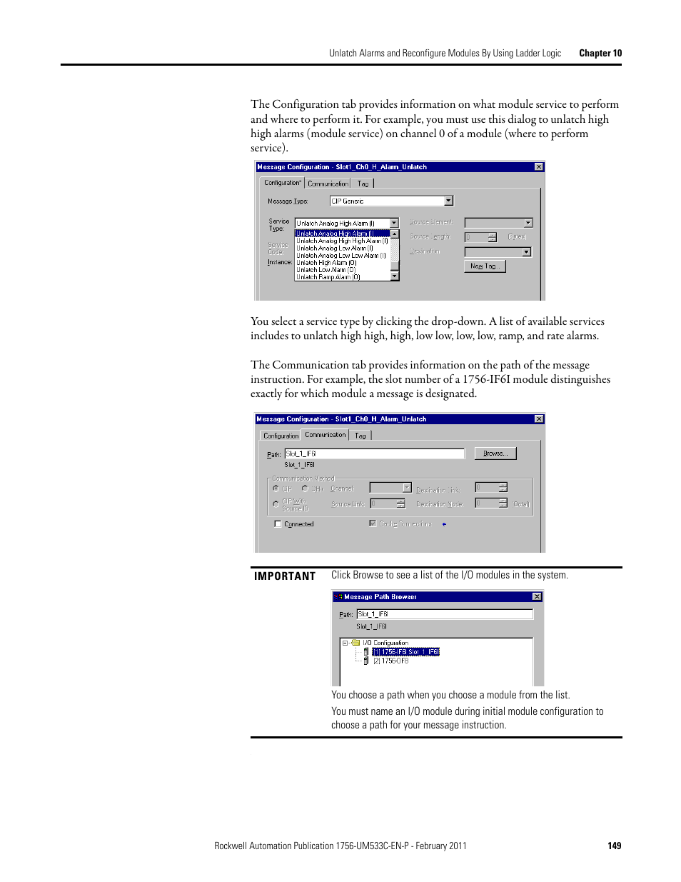 Rockwell Automation 1756-OF8H ControlLogix HART Analog I/O Modules User Manual | Page 149 / 228