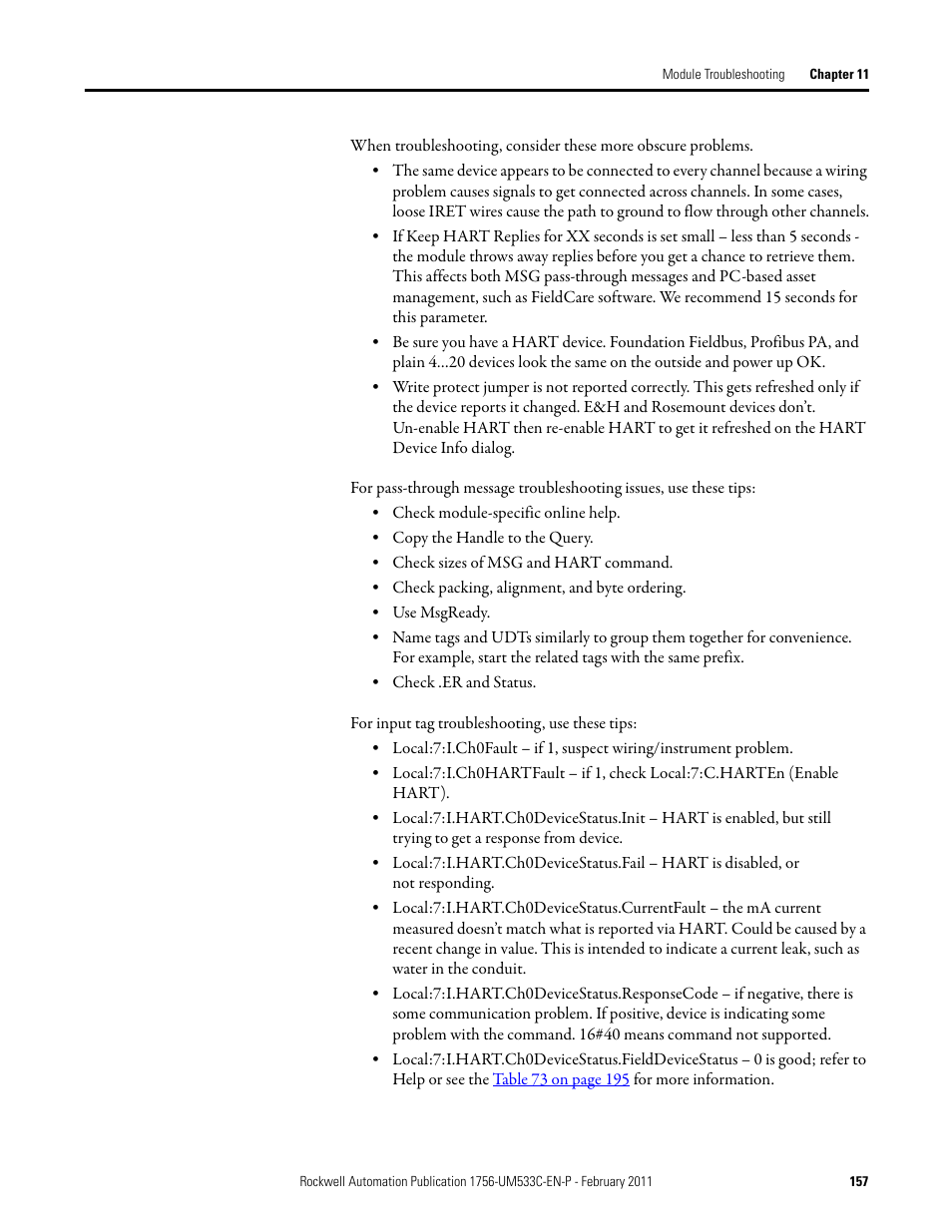 Rockwell Automation 1756-OF8H ControlLogix HART Analog I/O Modules User Manual | Page 157 / 228