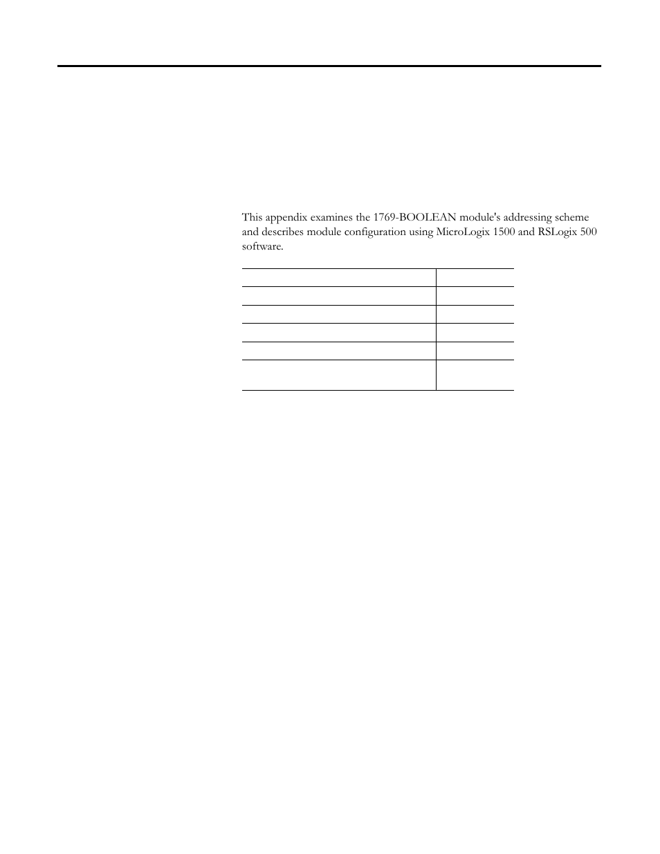 Overview, Appendix b, Appendix | Rockwell Automation 1769-BOOLEAN Compact I/O Module Reference Manual User Manual | Page 71 / 98