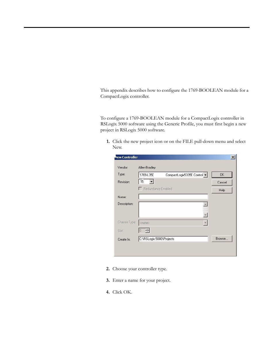 Overview, Configure the module, Appendix c | Overview configure the module | Rockwell Automation 1769-BOOLEAN Compact I/O Module Reference Manual User Manual | Page 79 / 98