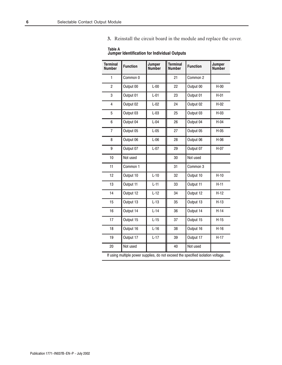 Rockwell Automation 1771-OWN Selectable Contact Installation Instructions User Manual | Page 6 / 16