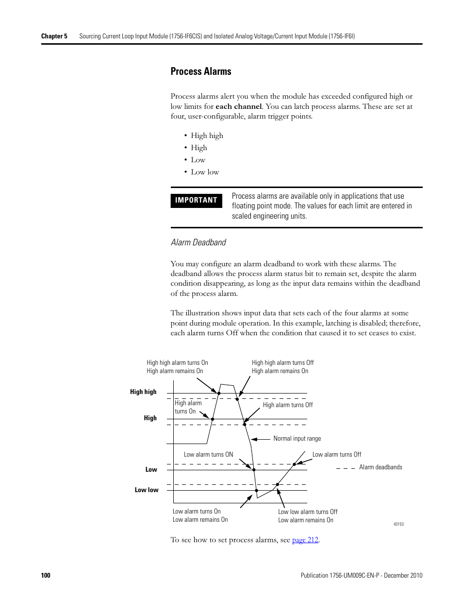 Process alarms | Rockwell Automation 1756-XXXX ControlLogix Analog I/O Modules User Manual | Page 100 / 401