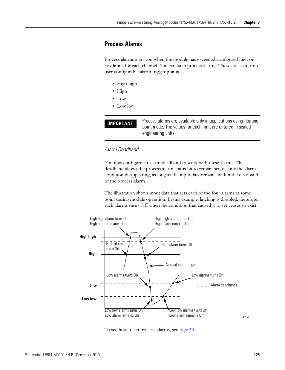 Process alarms | Rockwell Automation 1756-XXXX ControlLogix Analog I/O Modules User Manual | Page 125 / 401