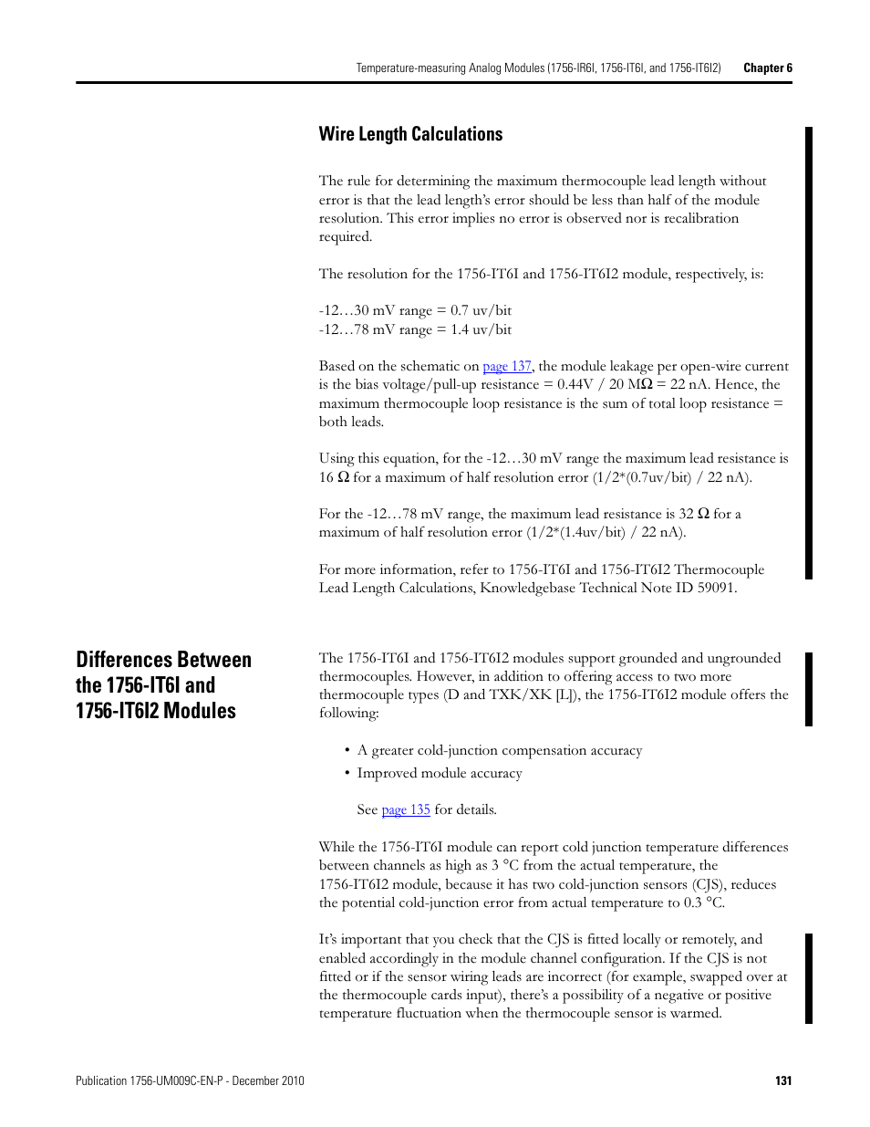 Wire length calculations | Rockwell Automation 1756-XXXX ControlLogix Analog I/O Modules User Manual | Page 131 / 401