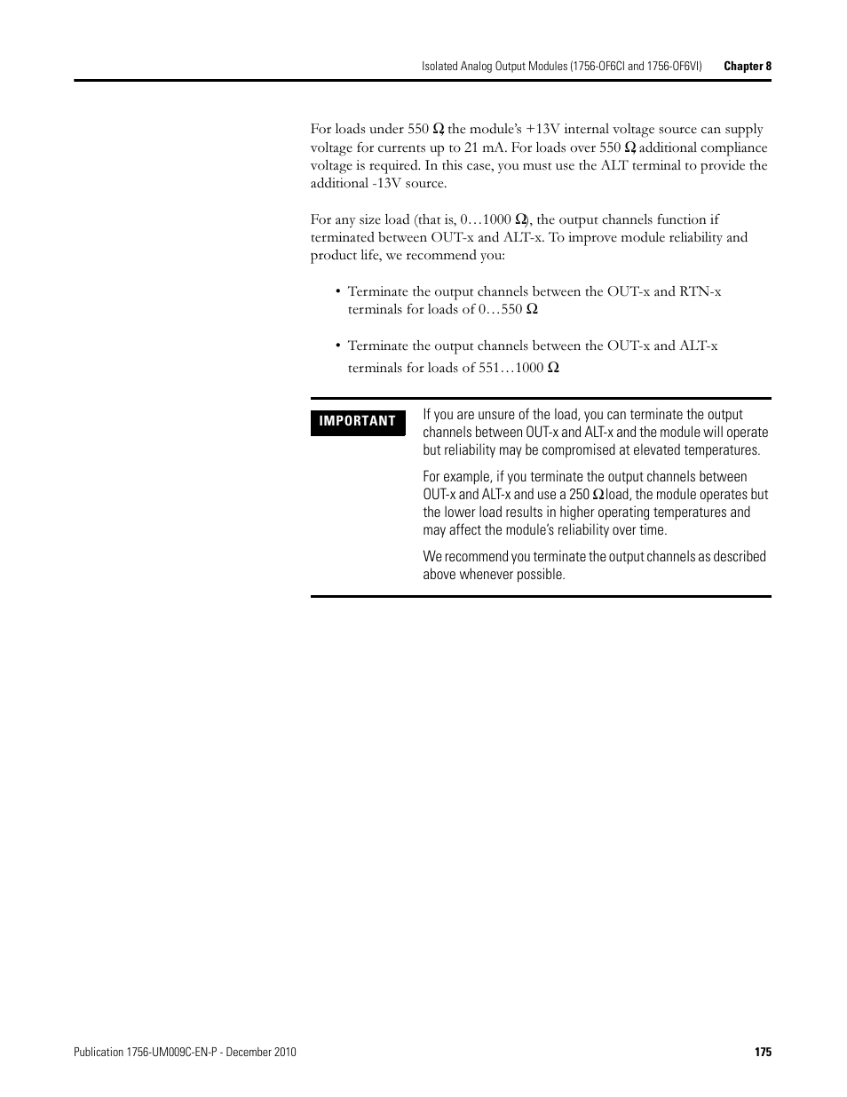 Rockwell Automation 1756-XXXX ControlLogix Analog I/O Modules User Manual | Page 175 / 401