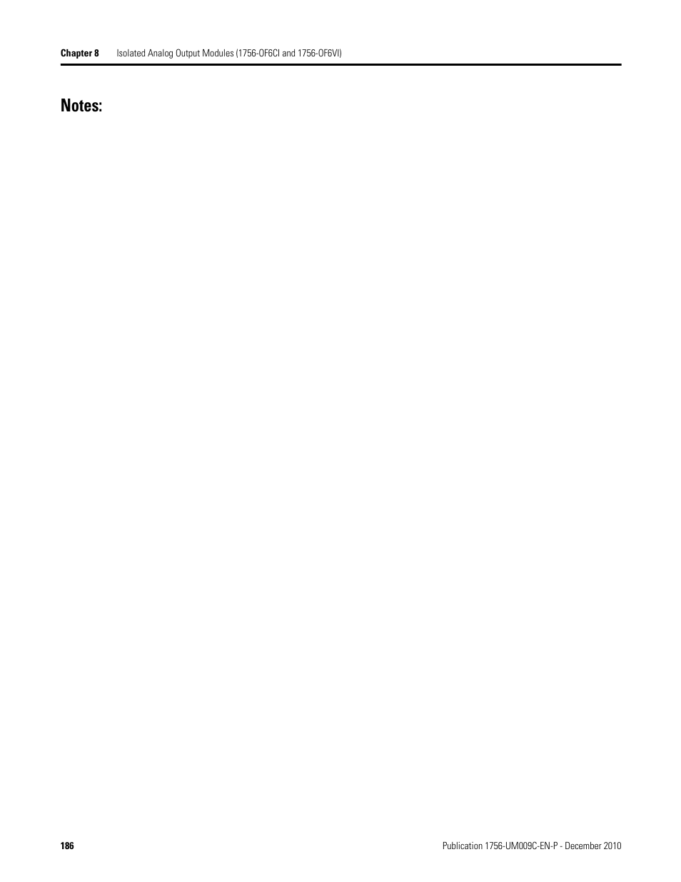 Rockwell Automation 1756-XXXX ControlLogix Analog I/O Modules User Manual | Page 186 / 401