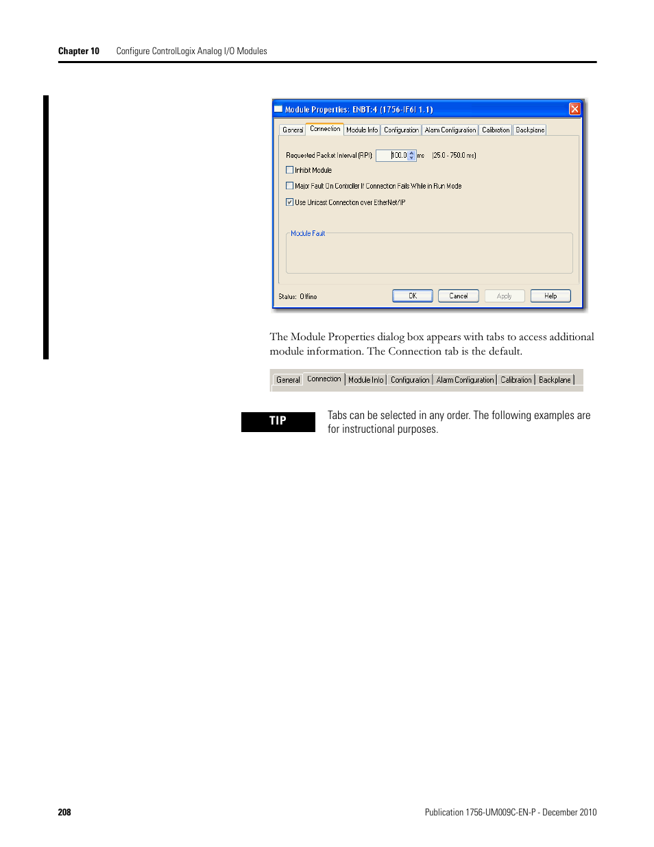 Rockwell Automation 1756-XXXX ControlLogix Analog I/O Modules User Manual | Page 208 / 401