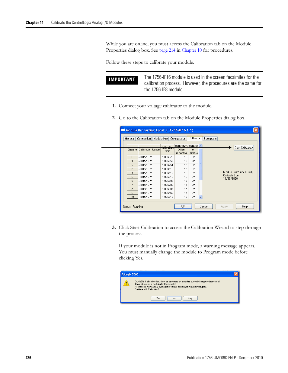 Rockwell Automation 1756-XXXX ControlLogix Analog I/O Modules User Manual | Page 236 / 401