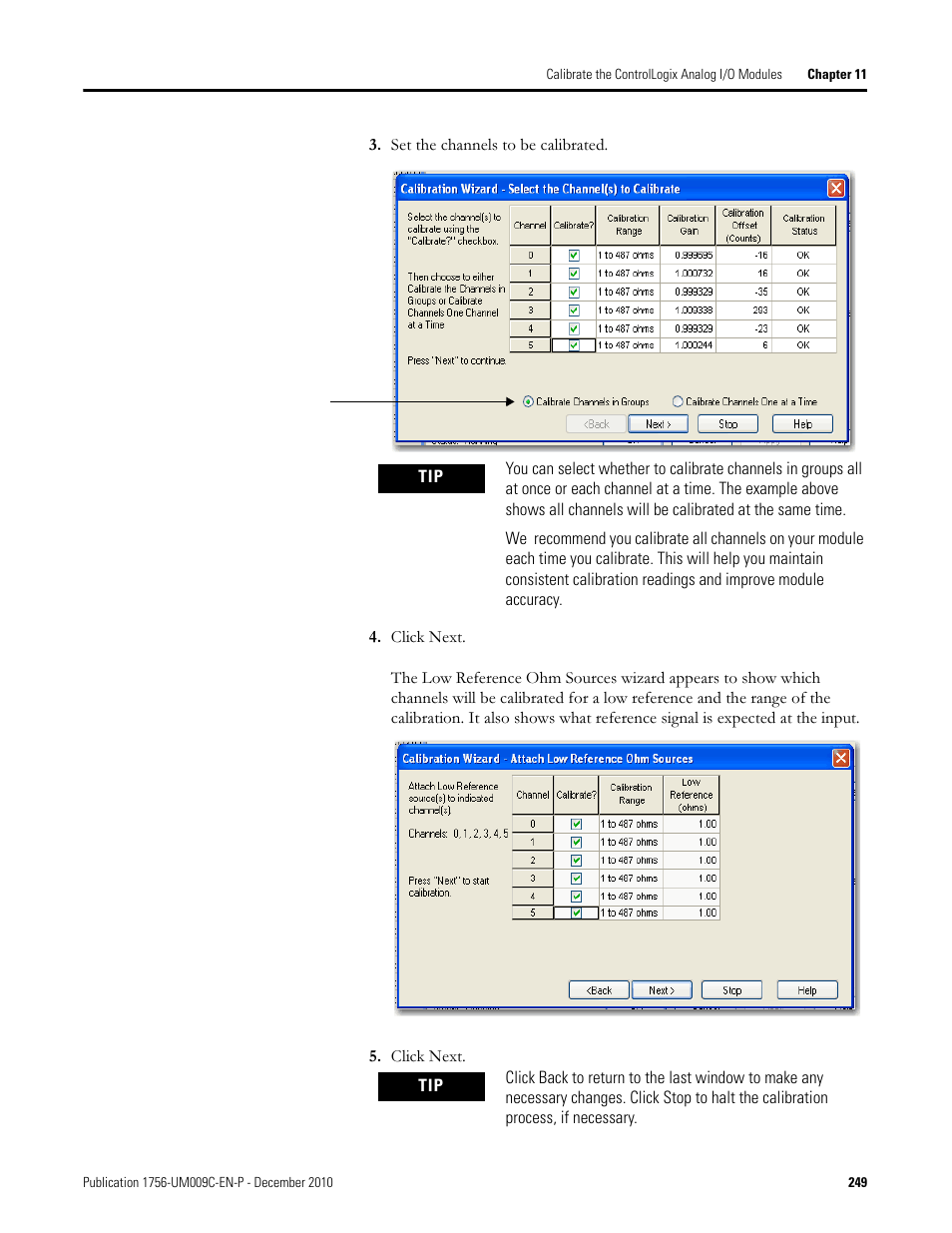 Rockwell Automation 1756-XXXX ControlLogix Analog I/O Modules User Manual | Page 249 / 401