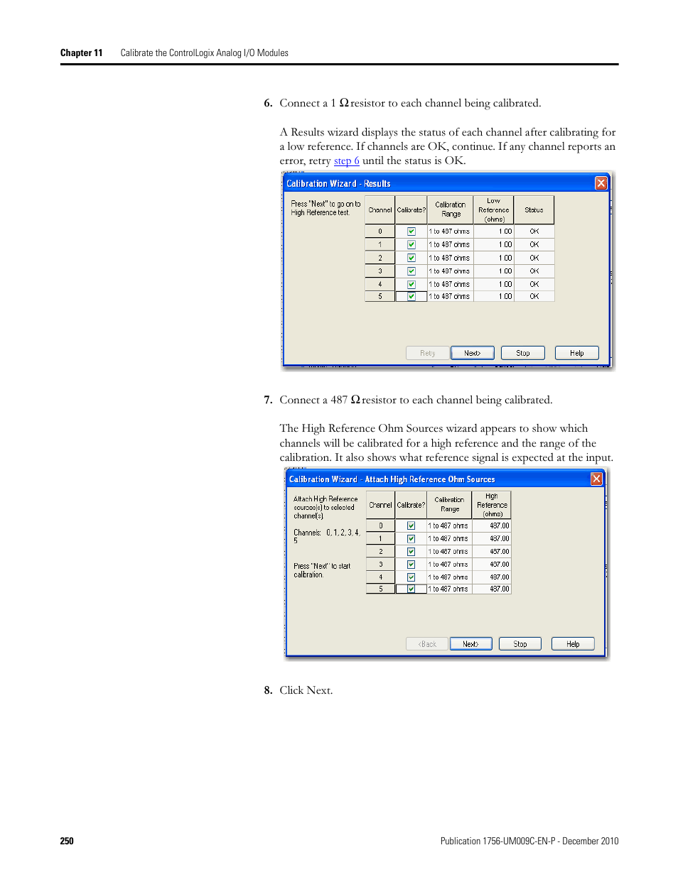 Rockwell Automation 1756-XXXX ControlLogix Analog I/O Modules User Manual | Page 250 / 401