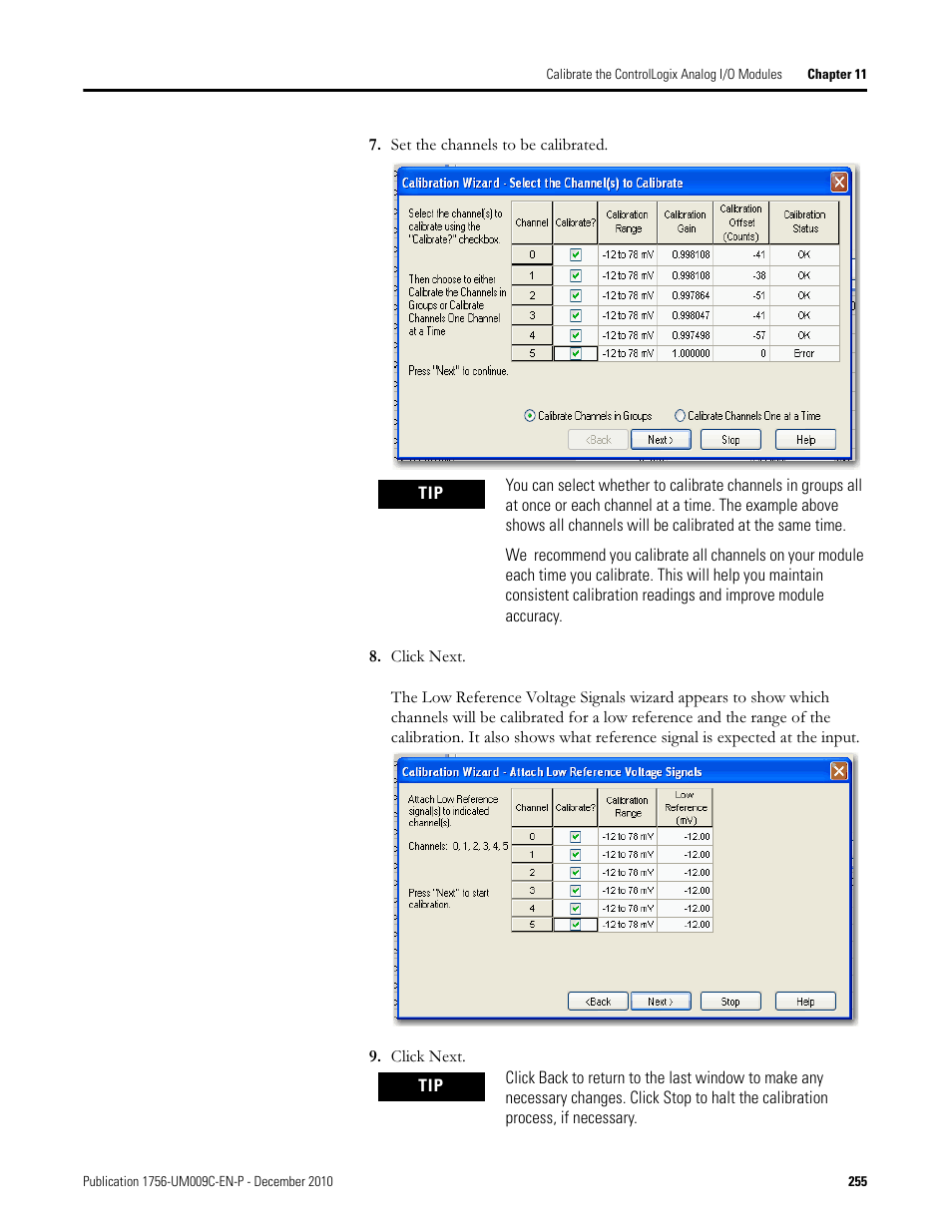 Rockwell Automation 1756-XXXX ControlLogix Analog I/O Modules User Manual | Page 255 / 401