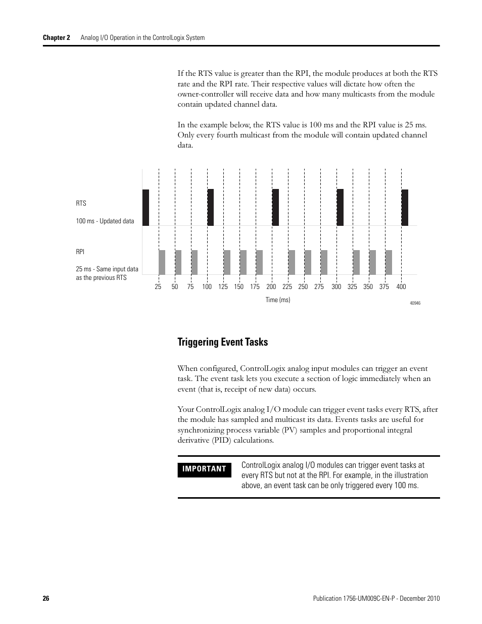 Triggering event tasks | Rockwell Automation 1756-XXXX ControlLogix Analog I/O Modules User Manual | Page 26 / 401