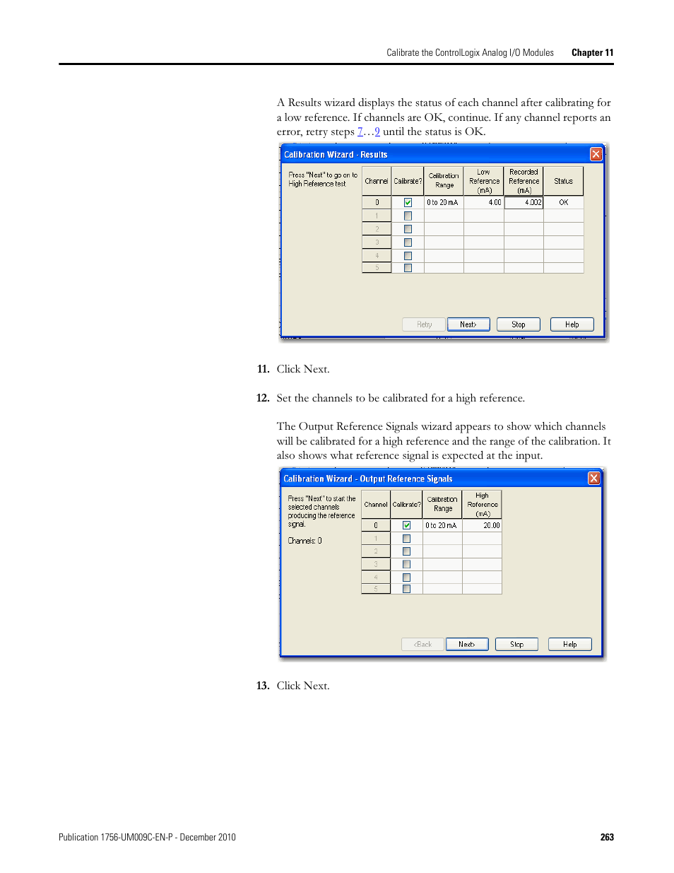 Rockwell Automation 1756-XXXX ControlLogix Analog I/O Modules User Manual | Page 263 / 401