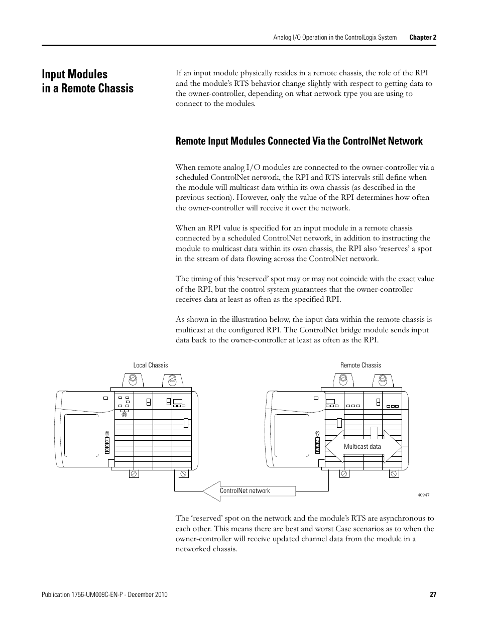 Input modules in a remote chassis | Rockwell Automation 1756-XXXX ControlLogix Analog I/O Modules User Manual | Page 27 / 401