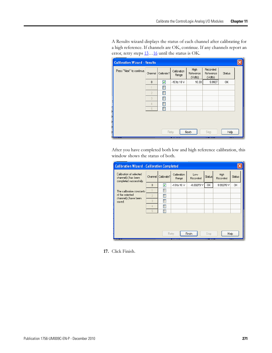Rockwell Automation 1756-XXXX ControlLogix Analog I/O Modules User Manual | Page 271 / 401