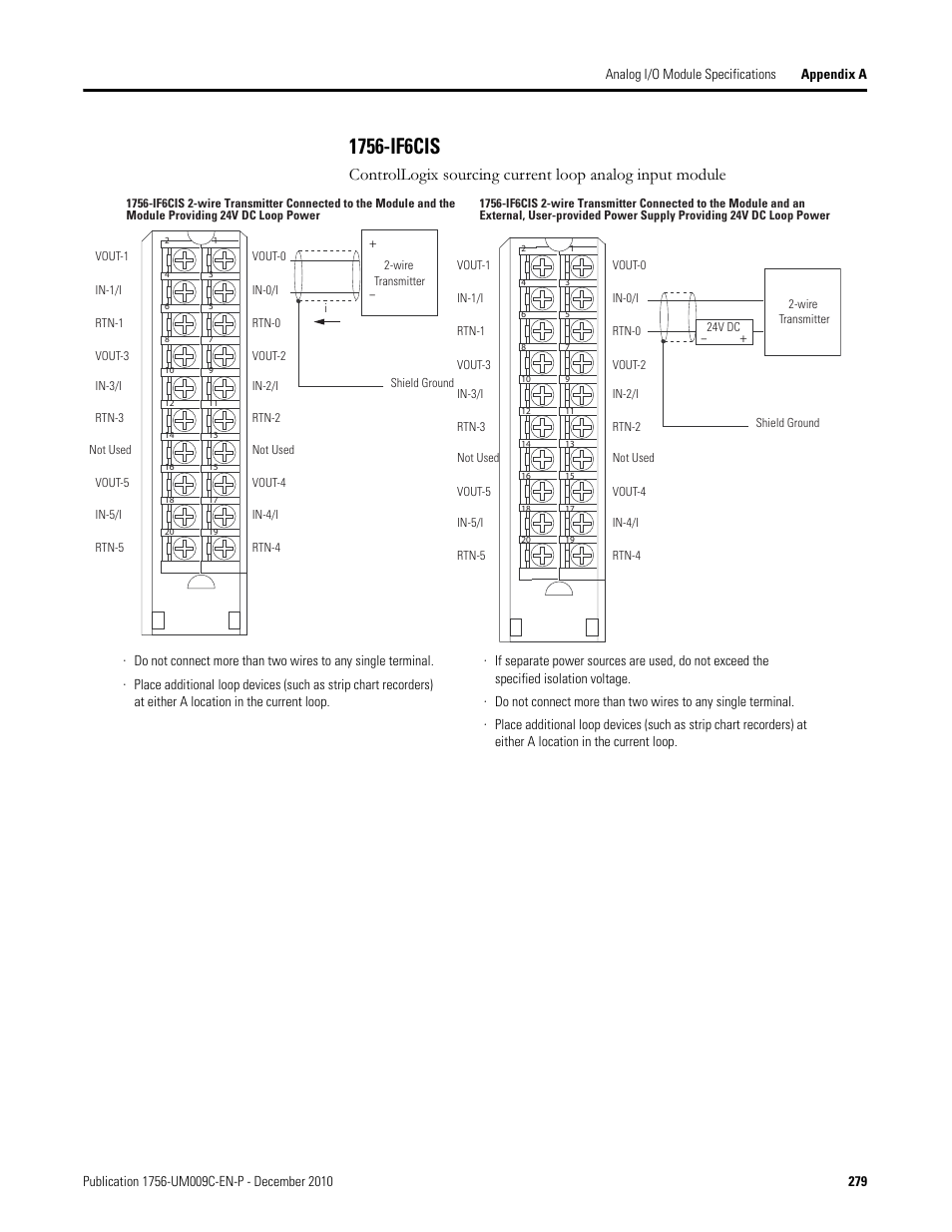 1756-if6cis | Rockwell Automation 1756-XXXX ControlLogix Analog I/O Modules User Manual | Page 279 / 401