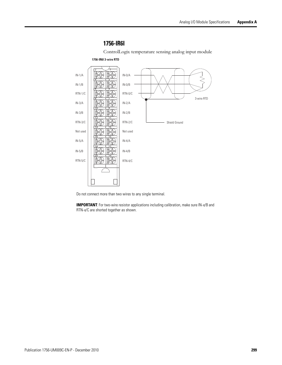1756-ir6i | Rockwell Automation 1756-XXXX ControlLogix Analog I/O Modules User Manual | Page 299 / 401