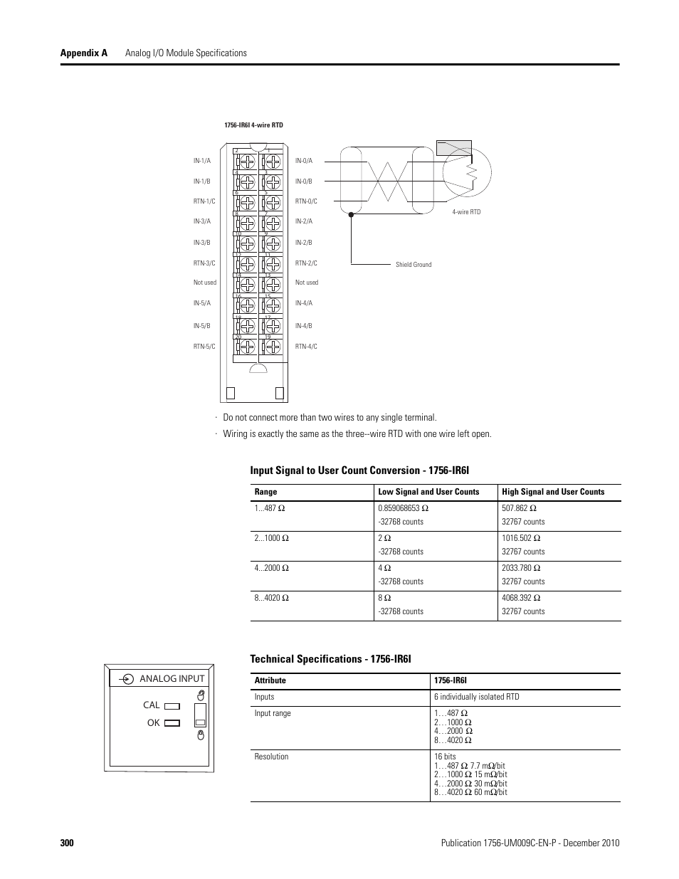 Rockwell Automation 1756-XXXX ControlLogix Analog I/O Modules User Manual | Page 300 / 401