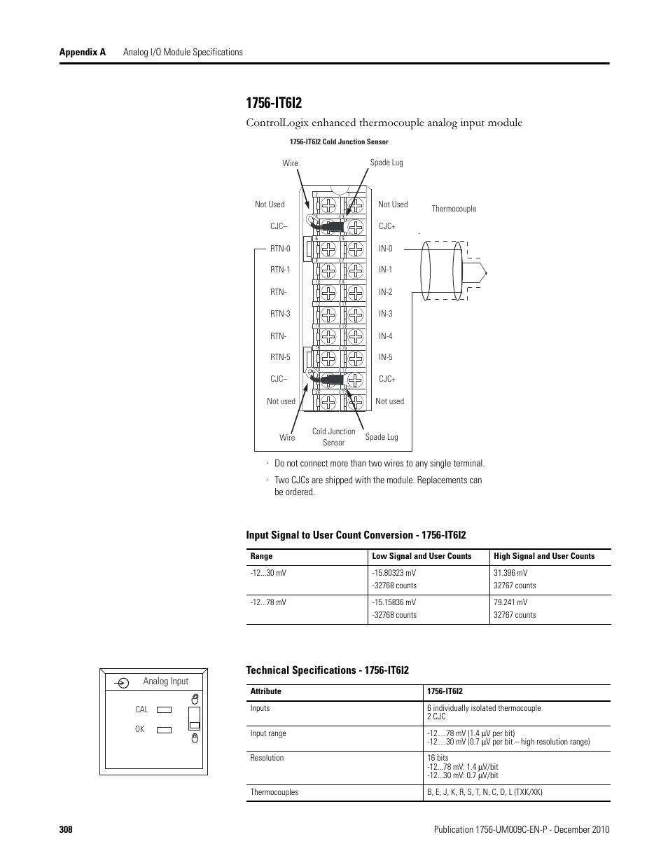 1756-it6i2 | Rockwell Automation 1756-XXXX ControlLogix Analog I/O Modules User Manual | Page 308 / 401