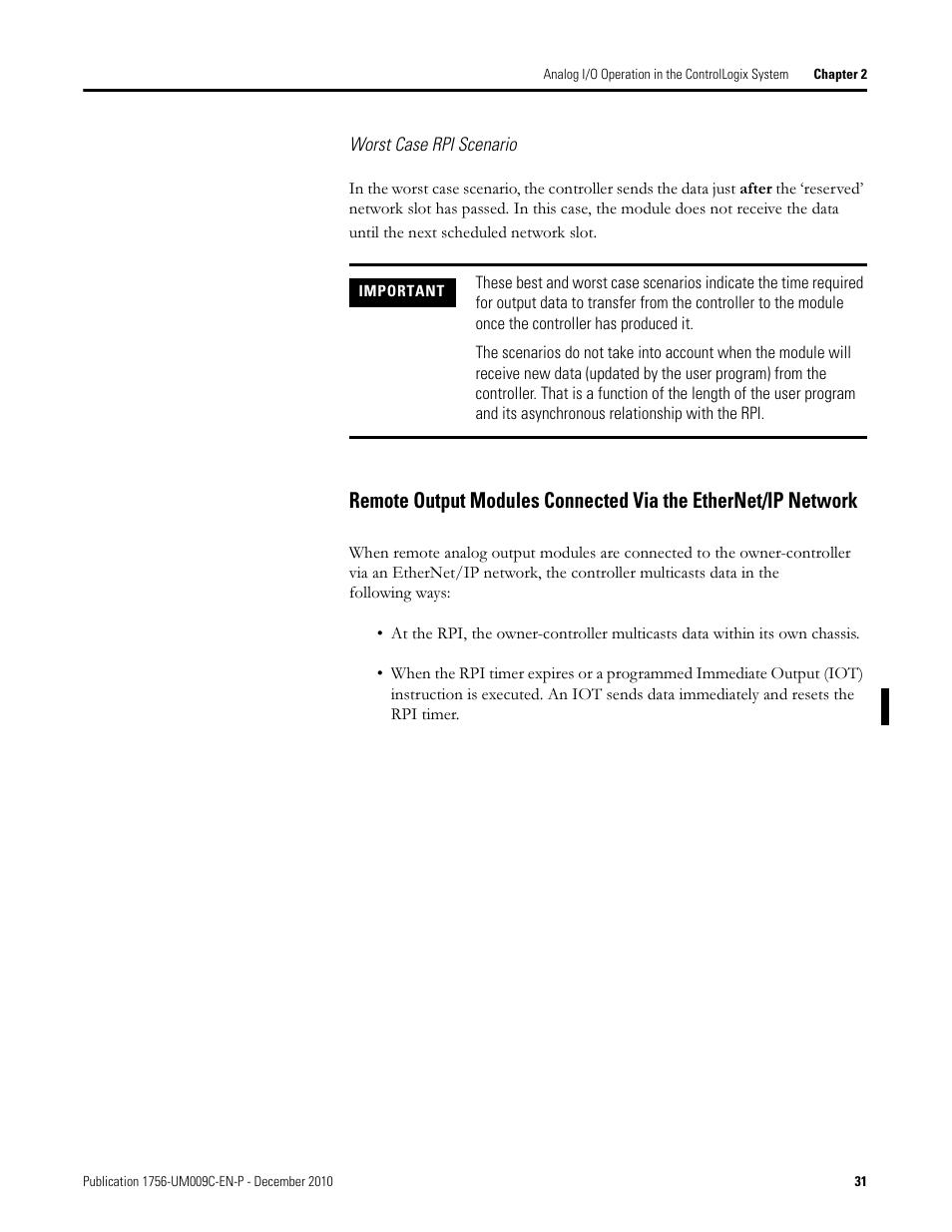 Rockwell Automation 1756-XXXX ControlLogix Analog I/O Modules User Manual | Page 31 / 401