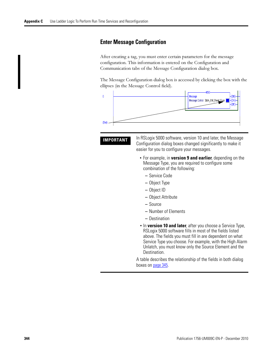 Enter message configuration | Rockwell Automation 1756-XXXX ControlLogix Analog I/O Modules User Manual | Page 344 / 401