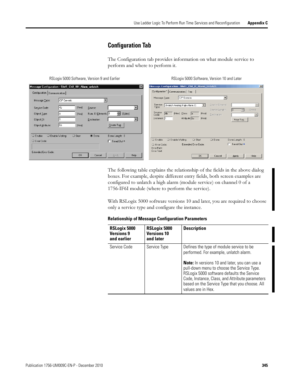Configuration tab | Rockwell Automation 1756-XXXX ControlLogix Analog I/O Modules User Manual | Page 345 / 401