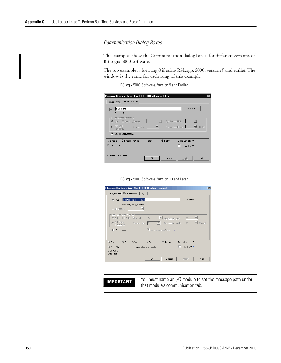 Rockwell Automation 1756-XXXX ControlLogix Analog I/O Modules User Manual | Page 350 / 401