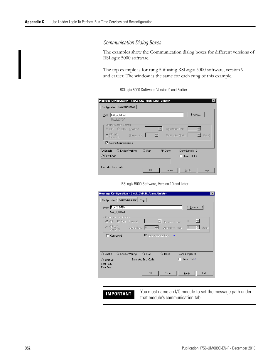 Rockwell Automation 1756-XXXX ControlLogix Analog I/O Modules User Manual | Page 352 / 401