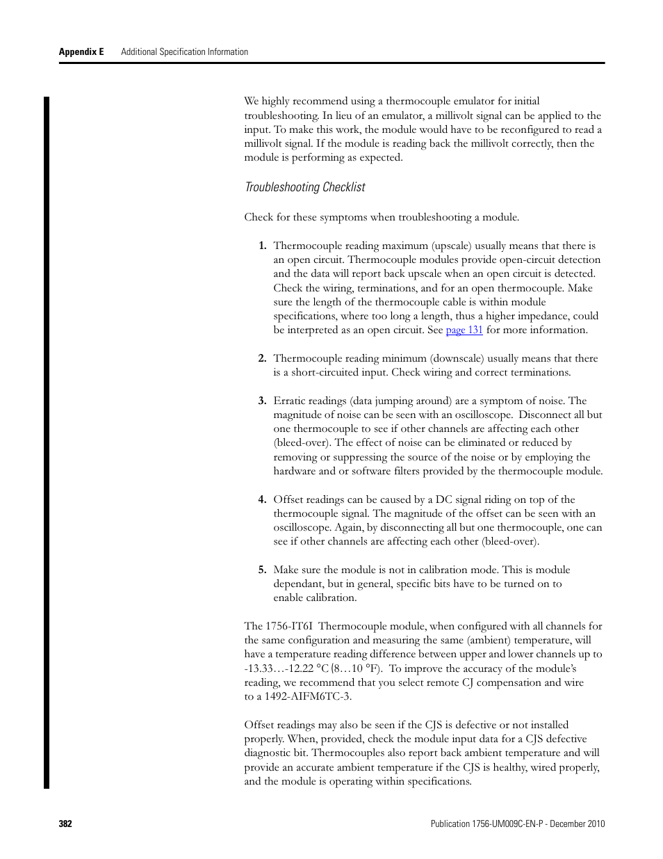 Rockwell Automation 1756-XXXX ControlLogix Analog I/O Modules User Manual | Page 382 / 401