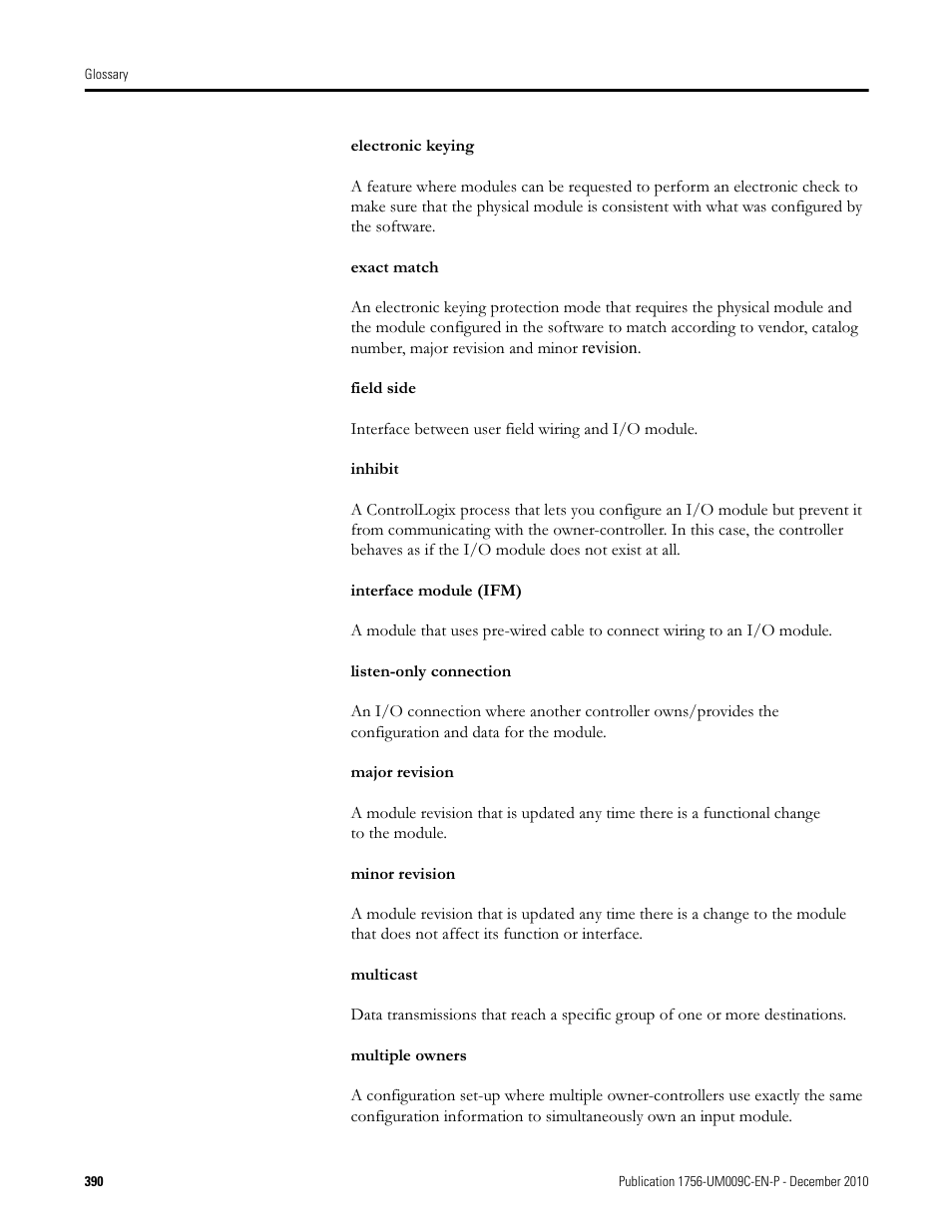 Rockwell Automation 1756-XXXX ControlLogix Analog I/O Modules User Manual | Page 390 / 401