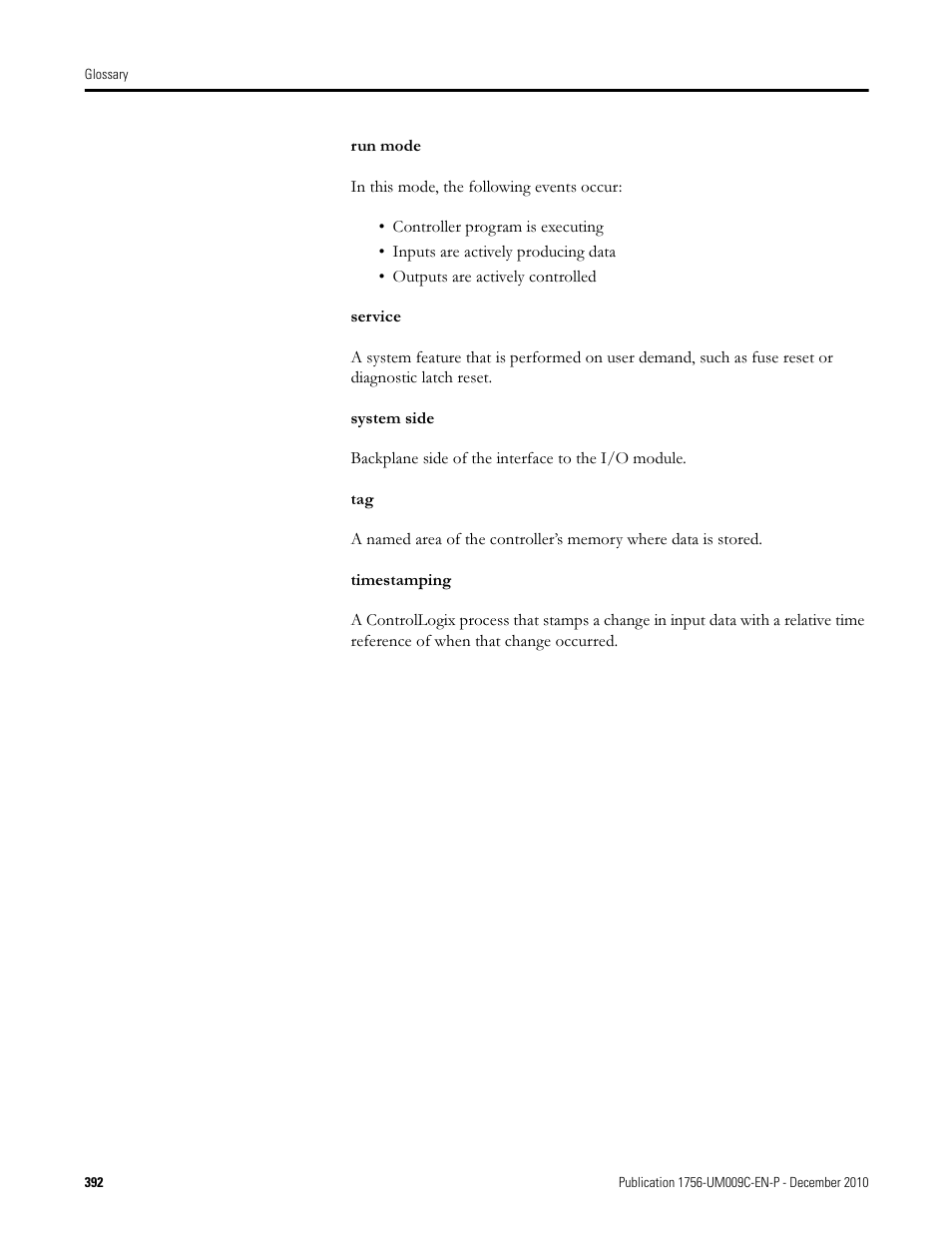 Rockwell Automation 1756-XXXX ControlLogix Analog I/O Modules User Manual | Page 392 / 401