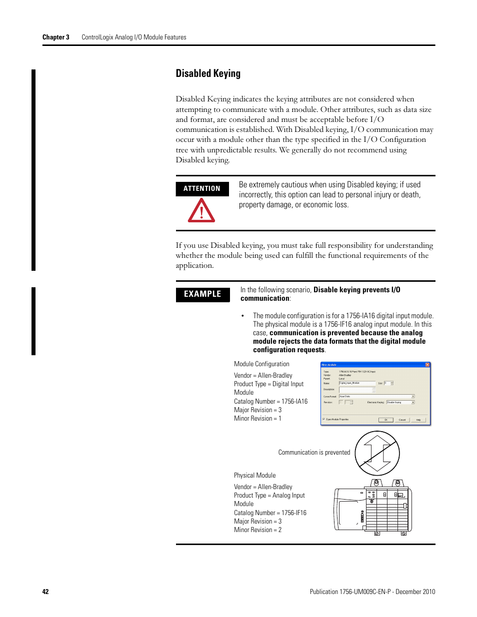 Disabled keying | Rockwell Automation 1756-XXXX ControlLogix Analog I/O Modules User Manual | Page 42 / 401