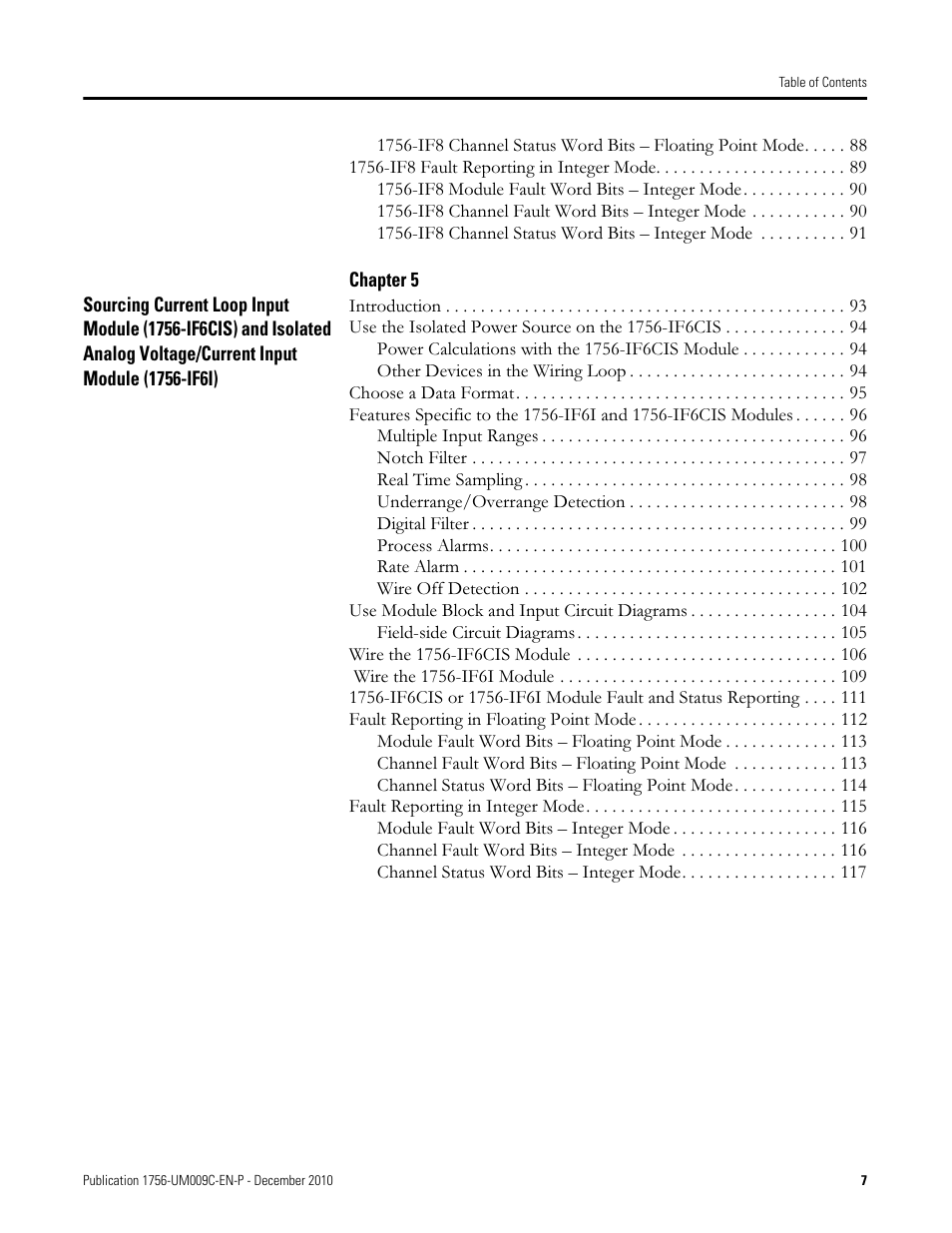 Rockwell Automation 1756-XXXX ControlLogix Analog I/O Modules User Manual | Page 7 / 401