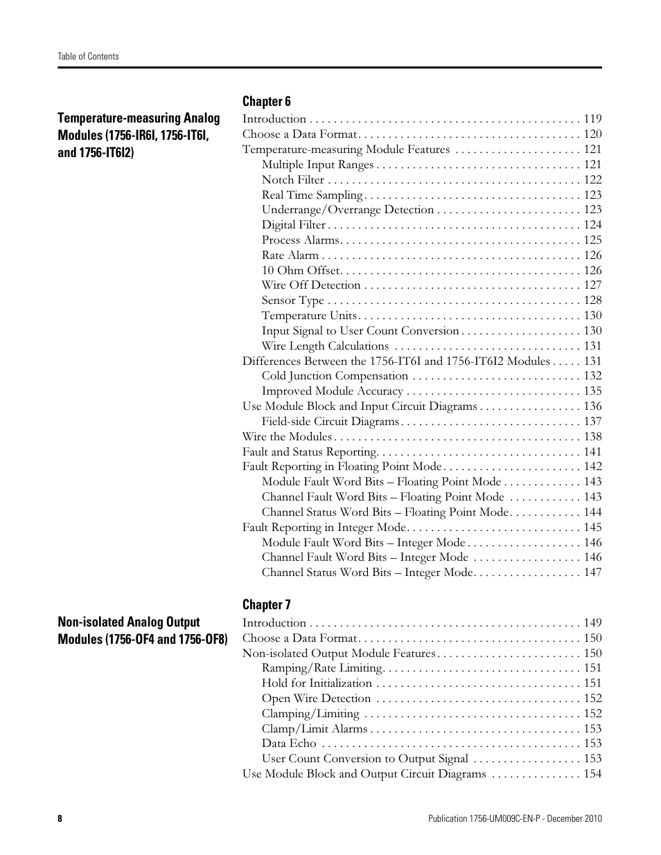 Rockwell Automation 1756-XXXX ControlLogix Analog I/O Modules User Manual | Page 8 / 401