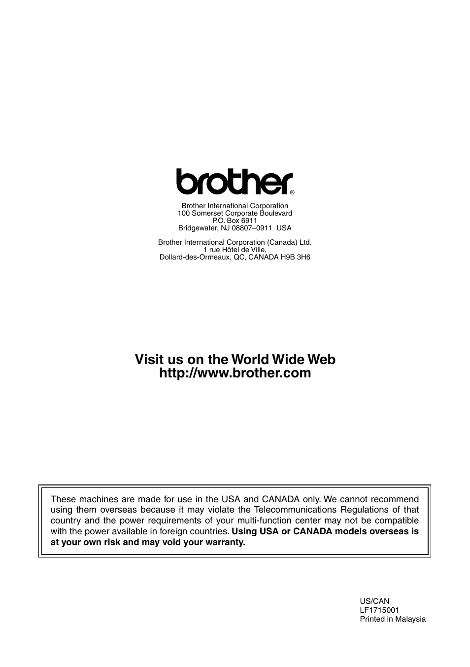 Brother FAX-565 User Manual | Page 148 / 148