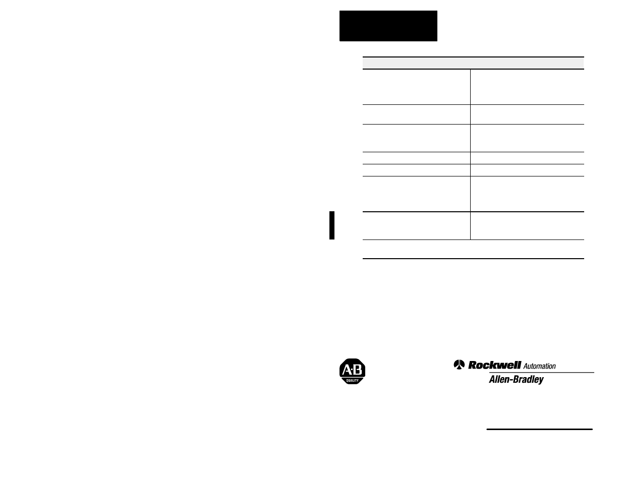 General specifications, Back cover | Rockwell Automation 1791-32AO SERIES B 32 Input AC Block I/O Module User Manual | Page 12 / 12