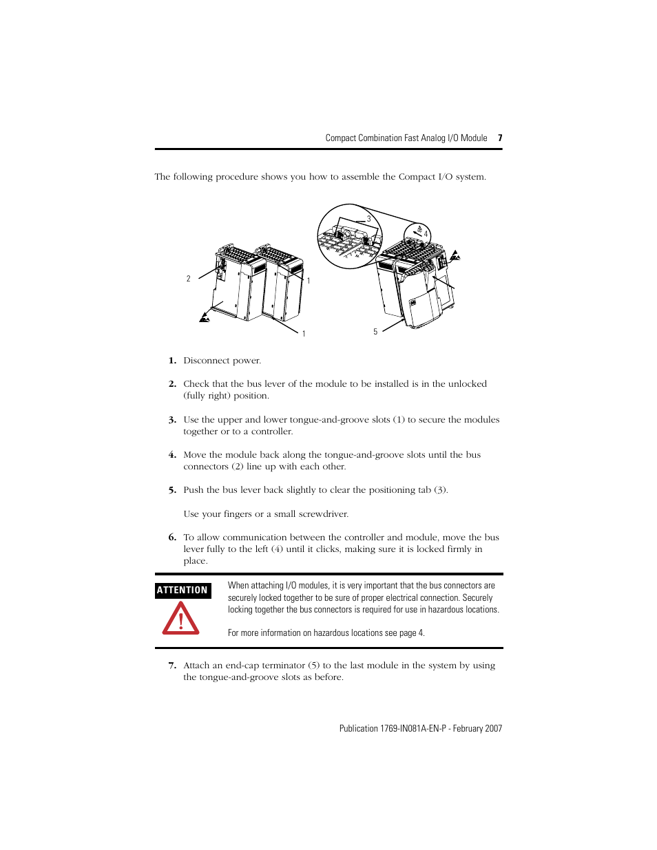 Rockwell Automation 1769-IF4FXOF2F Compact Combination Fast Analog I/O Module User Manual | Page 7 / 28