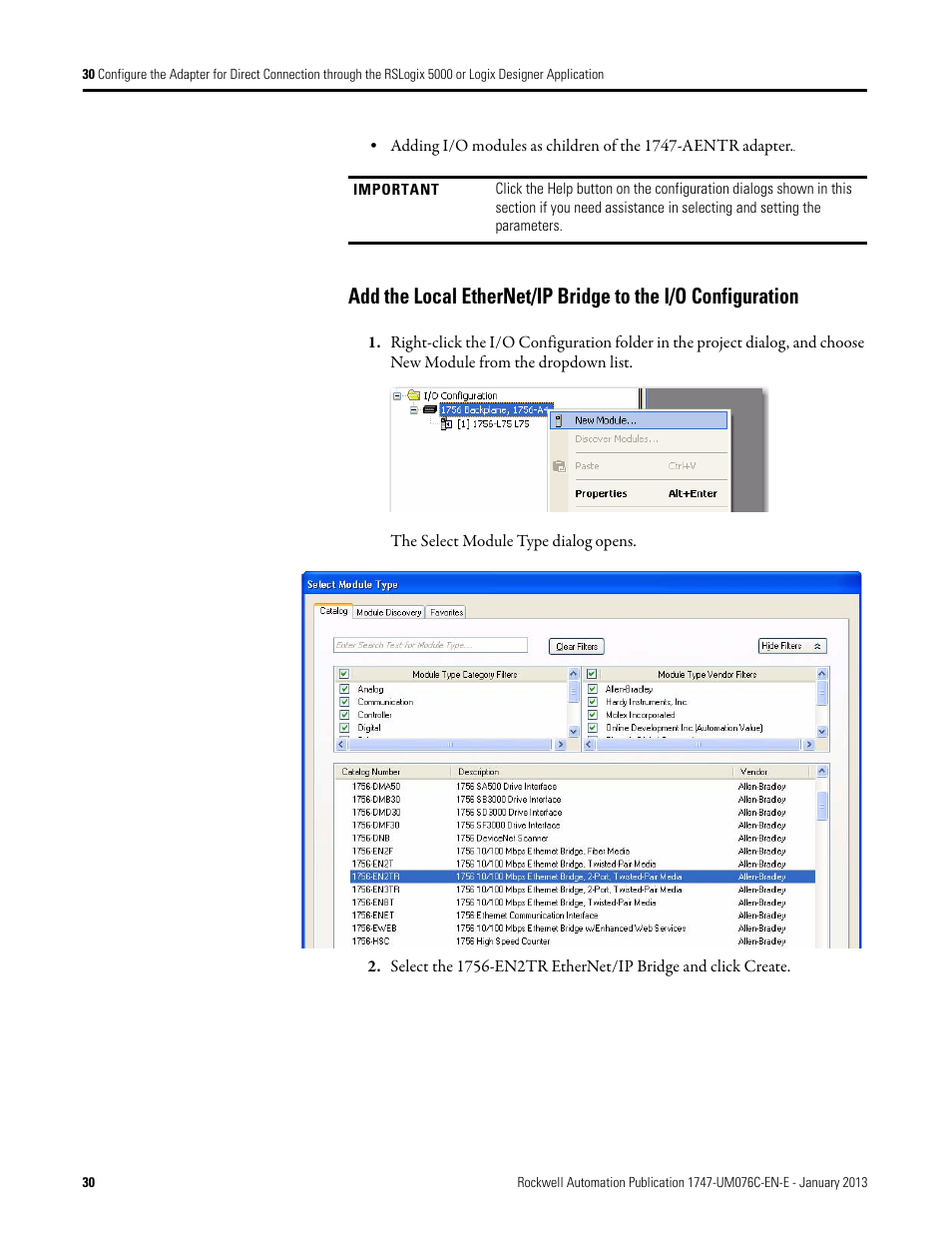 Rockwell Automation 1747-AENTR SLC 500 EtherNet/IP Adapter User Manual User Manual | Page 36 / 84