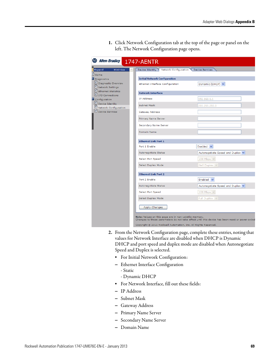 Rockwell Automation 1747-AENTR SLC 500 EtherNet/IP Adapter User Manual User Manual | Page 75 / 84