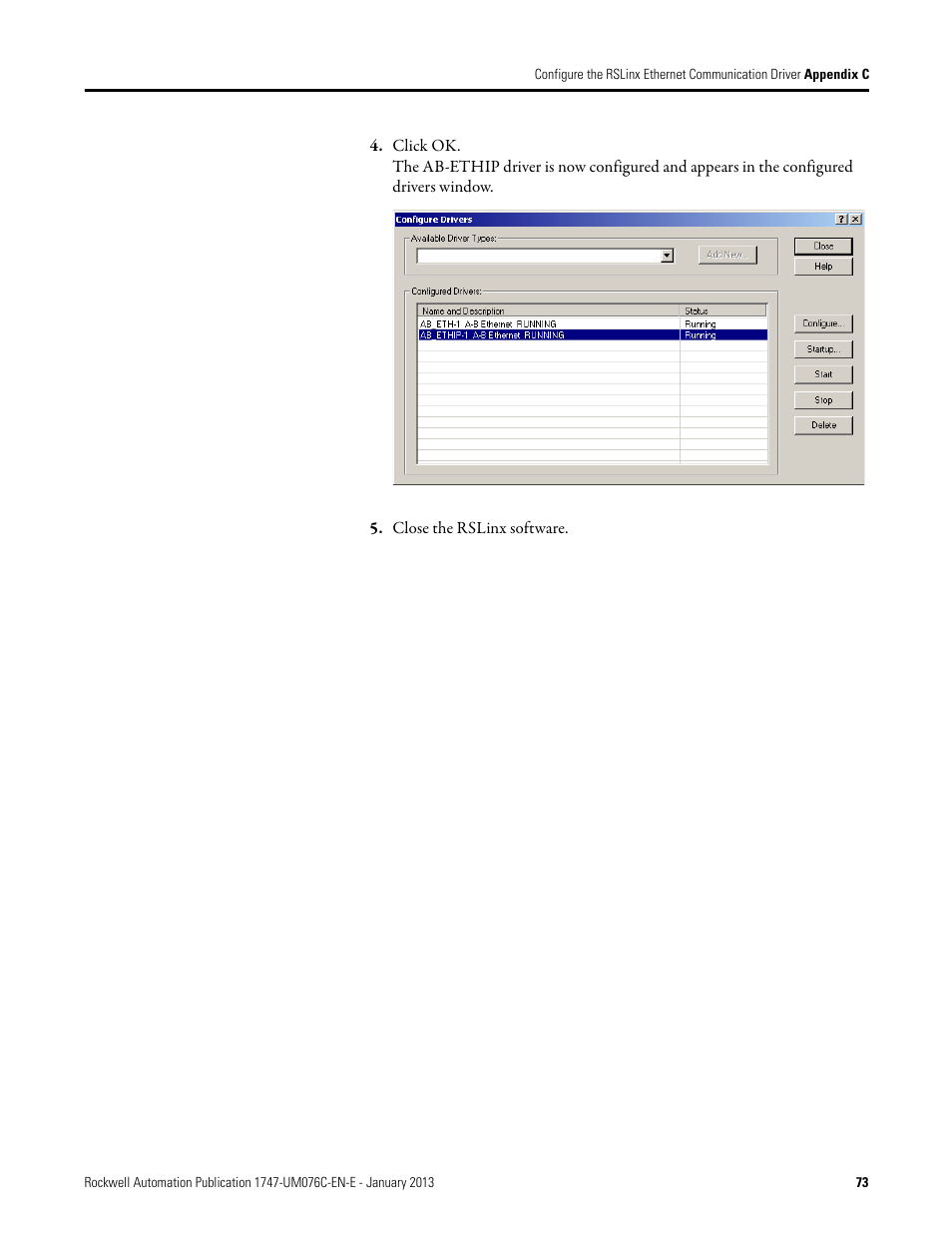 Rockwell Automation 1747-AENTR SLC 500 EtherNet/IP Adapter User Manual User Manual | Page 79 / 84