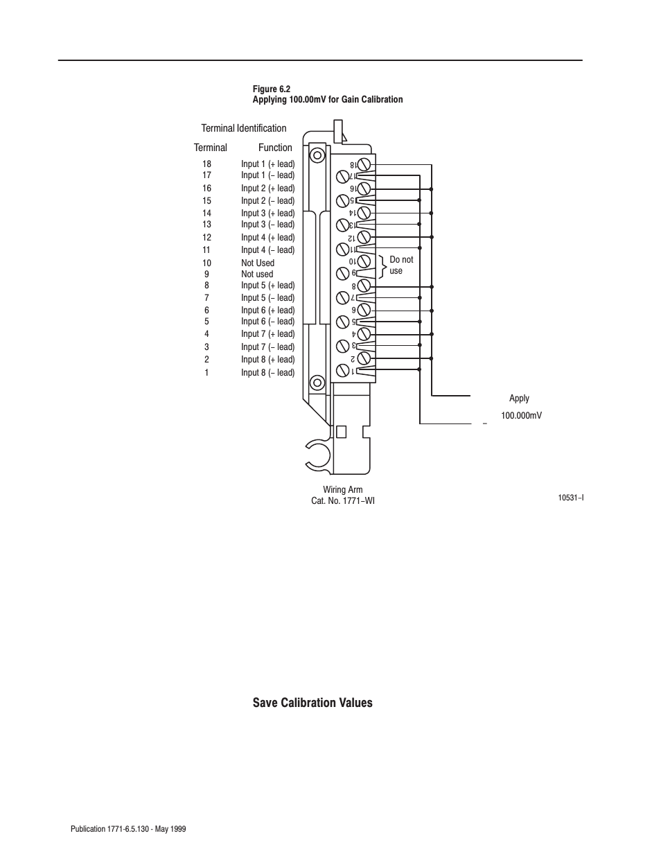 Save calibration values | Rockwell Automation 1771-IXE/D Thermocouple/Millivolt Input Module User Manual User Manual | Page 44 / 85