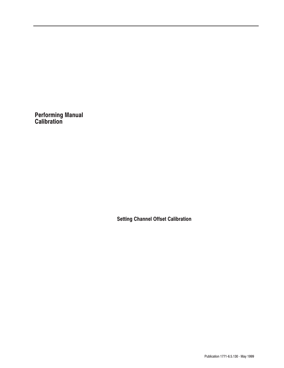 Performing manual calibration | Rockwell Automation 1771-IXE/D Thermocouple/Millivolt Input Module User Manual User Manual | Page 45 / 85