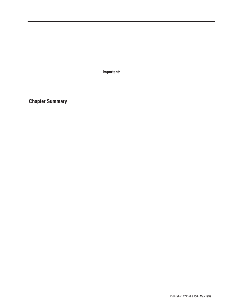 Chapter summary | Rockwell Automation 1771-IXE/D Thermocouple/Millivolt Input Module User Manual User Manual | Page 49 / 85